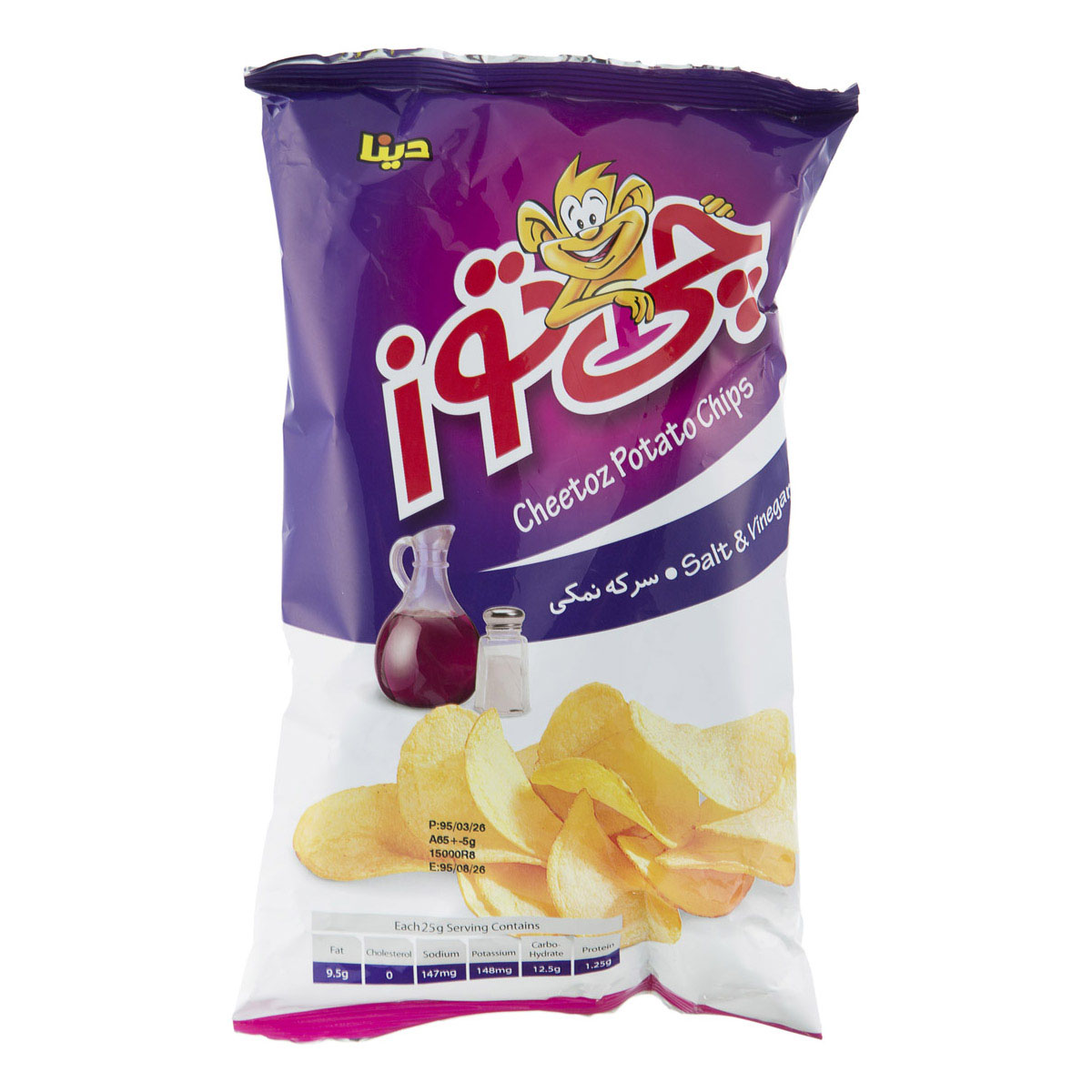 چیپس سرکه نمکی 60 گرمی چیتوز