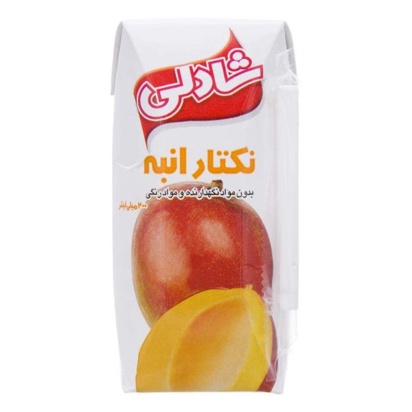 نکتار انبه 200 میلی‌لیتری شادلی