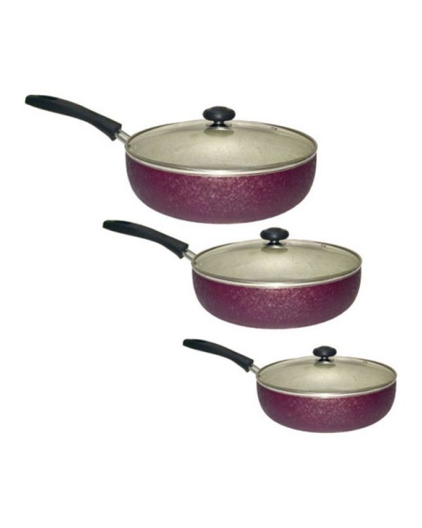 ست تابه 6 پارچه سایز 18-22- 28 گرانیتی Sorena Kitchen