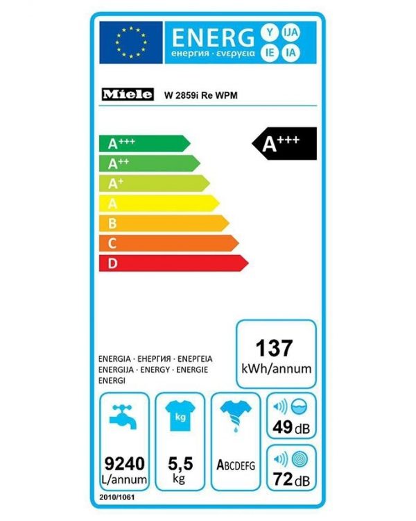 ماشين لباس شويی توکار 5.5 کيلويی ميله مدل W 2859 IR برند Miele - Image 2