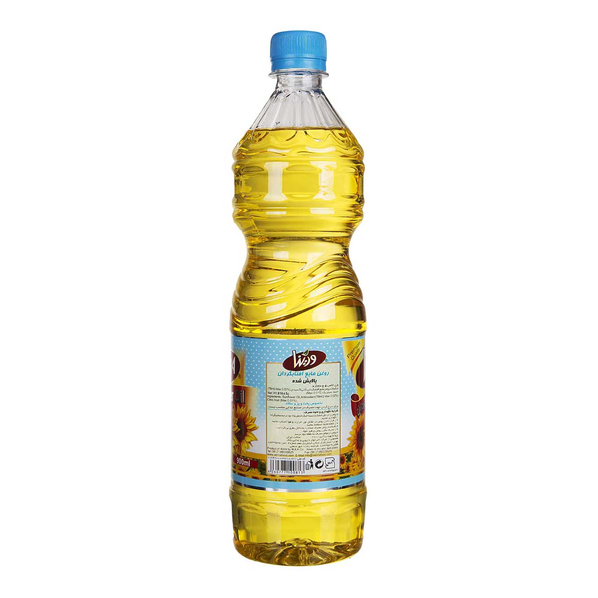 روغن مایع آفتابگردان 900 میلیلیتری ورینا - Image 3