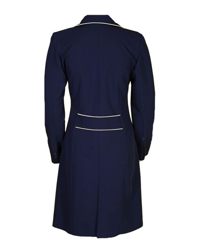 مانتو شلوار اداری با کروات کرم Minel - Image 3