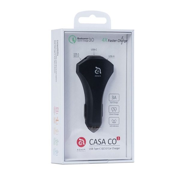 شارژر فندکی ادم المنتس Adam Elements CASA CO3 USB-C QC3.0 Car Charger - Image 4