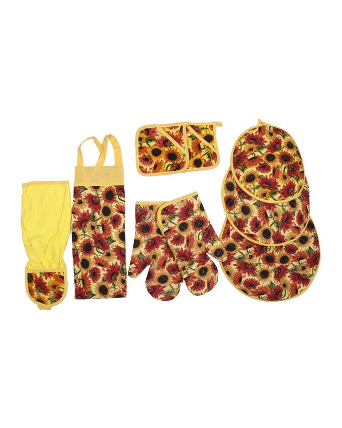 ست آشپزخانه 9 تکه Rezintaj مدل Sun Flower